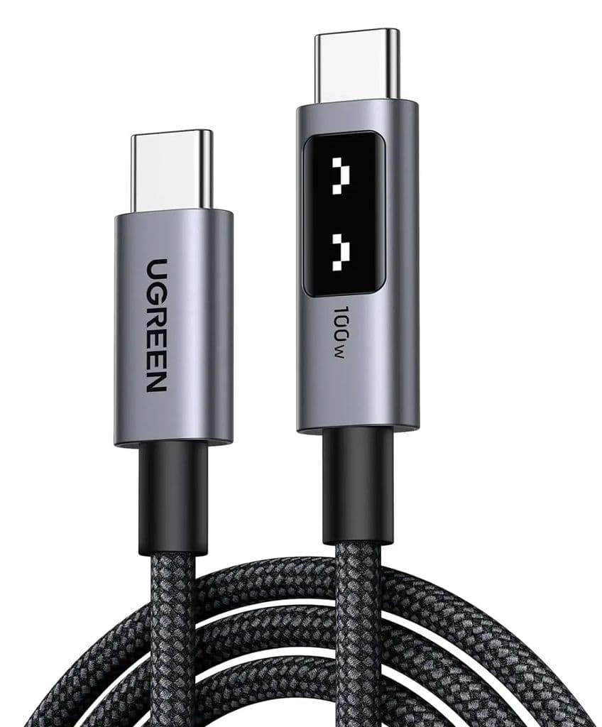 UGREEN Uno USB-C til USB-C hurtigladekabel 100W PD, 1m