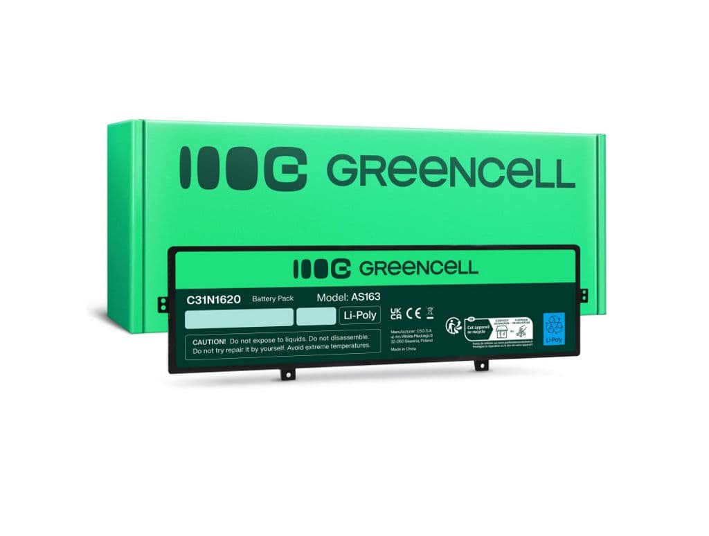 Green Cell Batteri C31N1620 for Asus ZenBook UX430 osv. 3400mAh, 11.55V