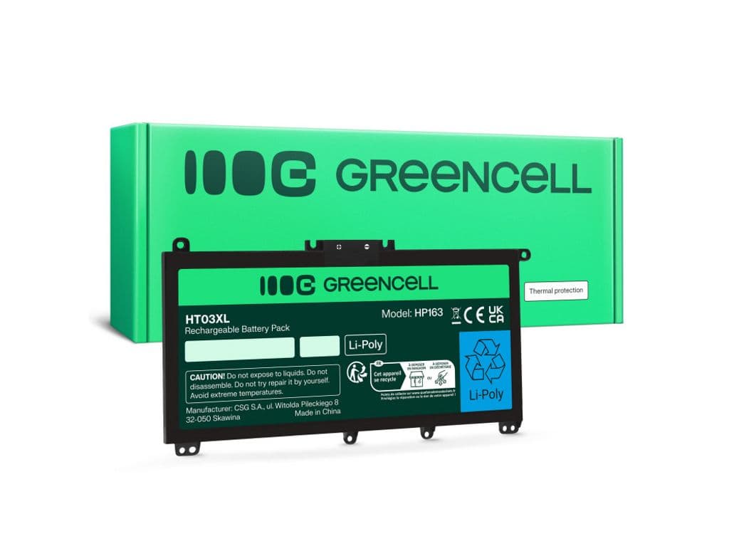 Green Cell-batteri til HP Pavilion 14, 15 osv., erstatter HT03XL, L11119-855 osv.