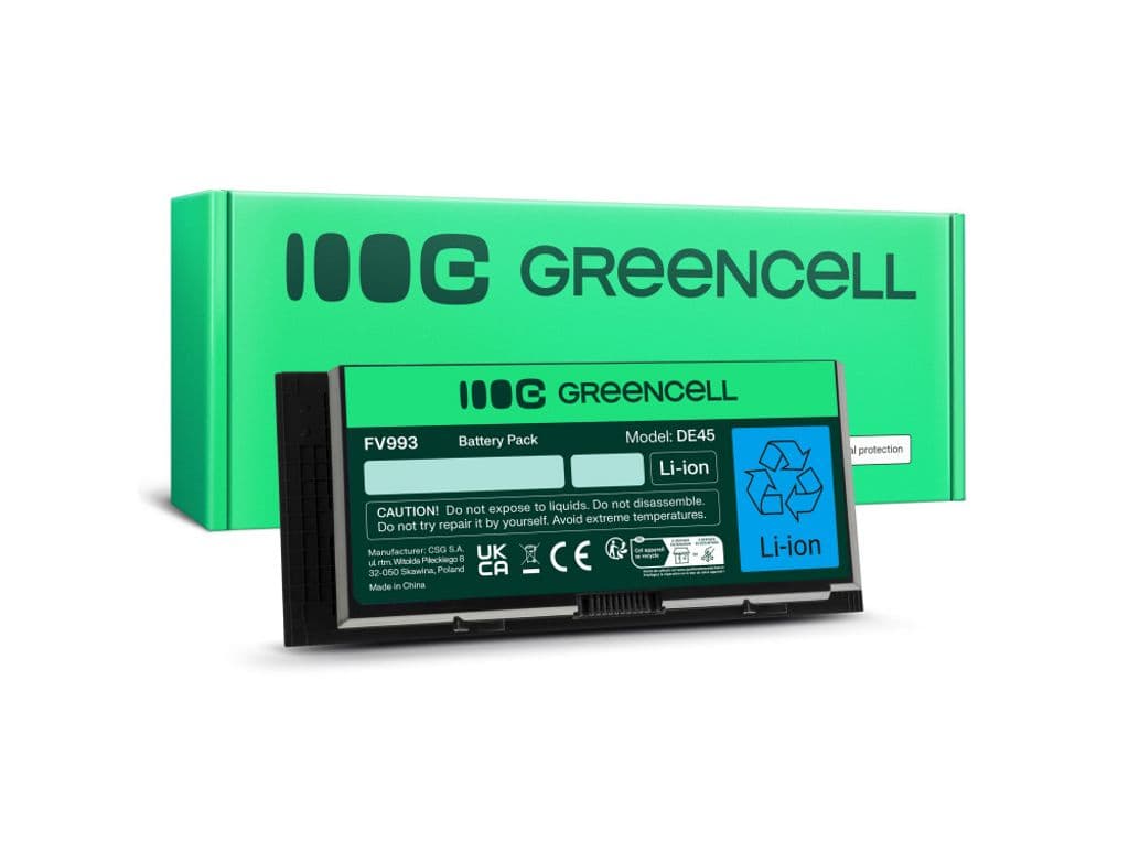 Green Cell-batteri FV993 for Dell Precision