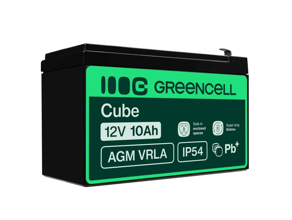 Green Cell AGM VRLA 12V 10Ah vedlikeholdsfritt batteri for UPS-enheter