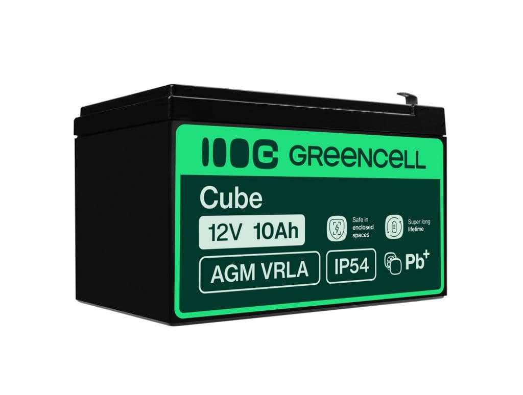 Green Cell AGM VRLA 12V 10Ah vedlikeholdsfritt batteri for UPS-enheter