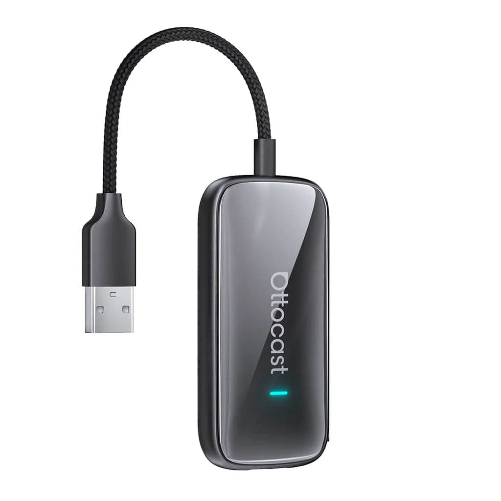 Ottocast Play2Video Ultra trådløs CarPlay/Android Auto-adapter – svart