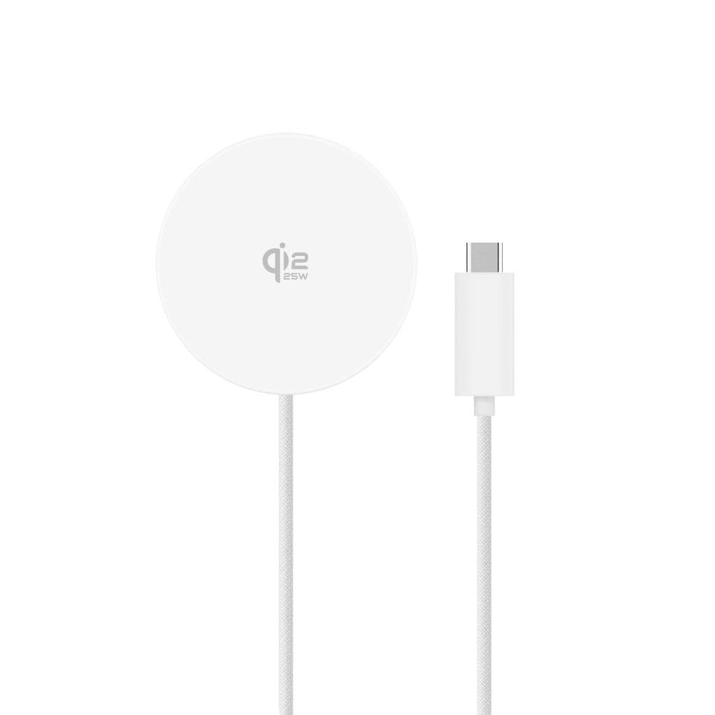 4Smarts Qi2 25W trådløs lader MagSafe 1,2m – hvit