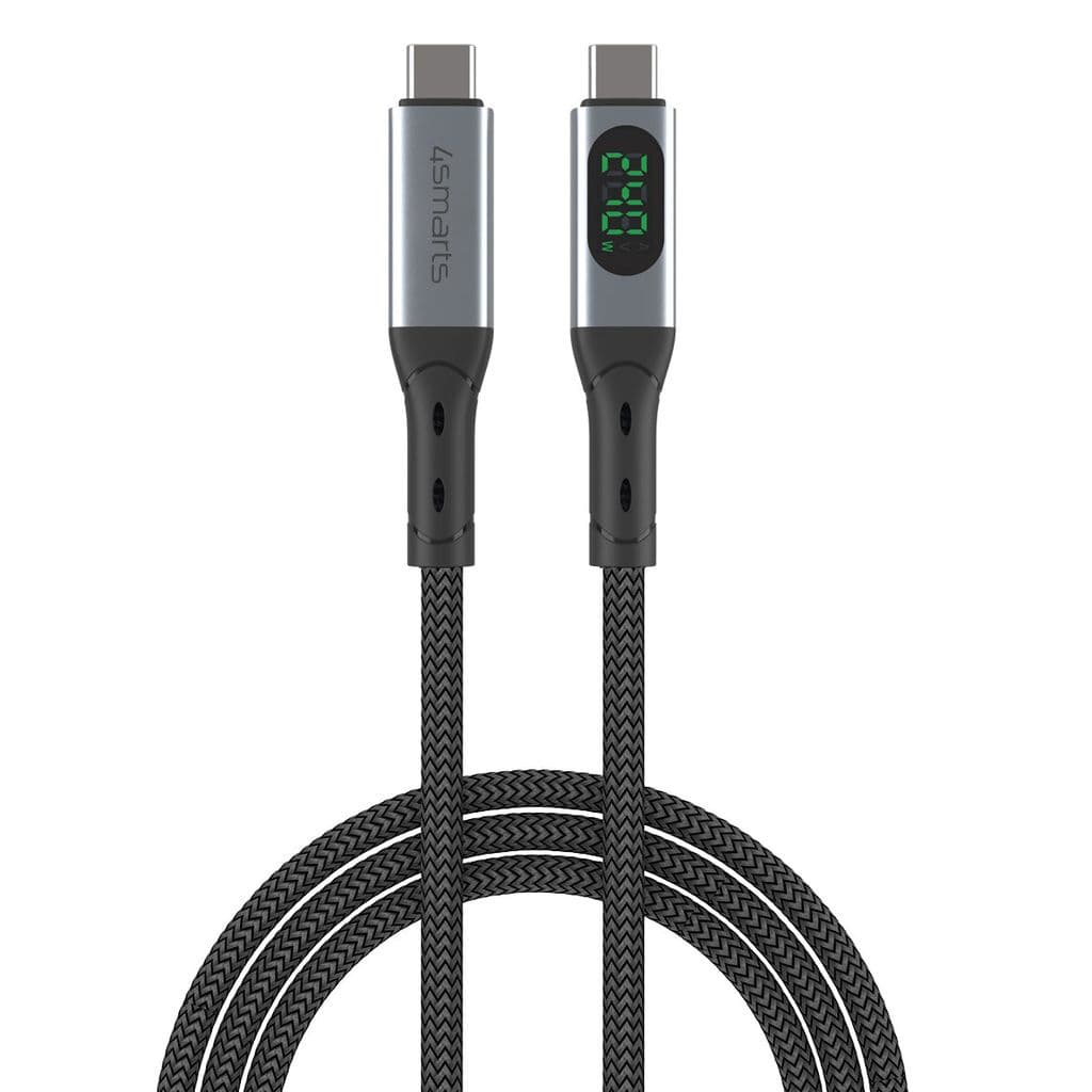 4Smarts DigitCord Enterprise 240W USB-C-kabel 1,5m – svart