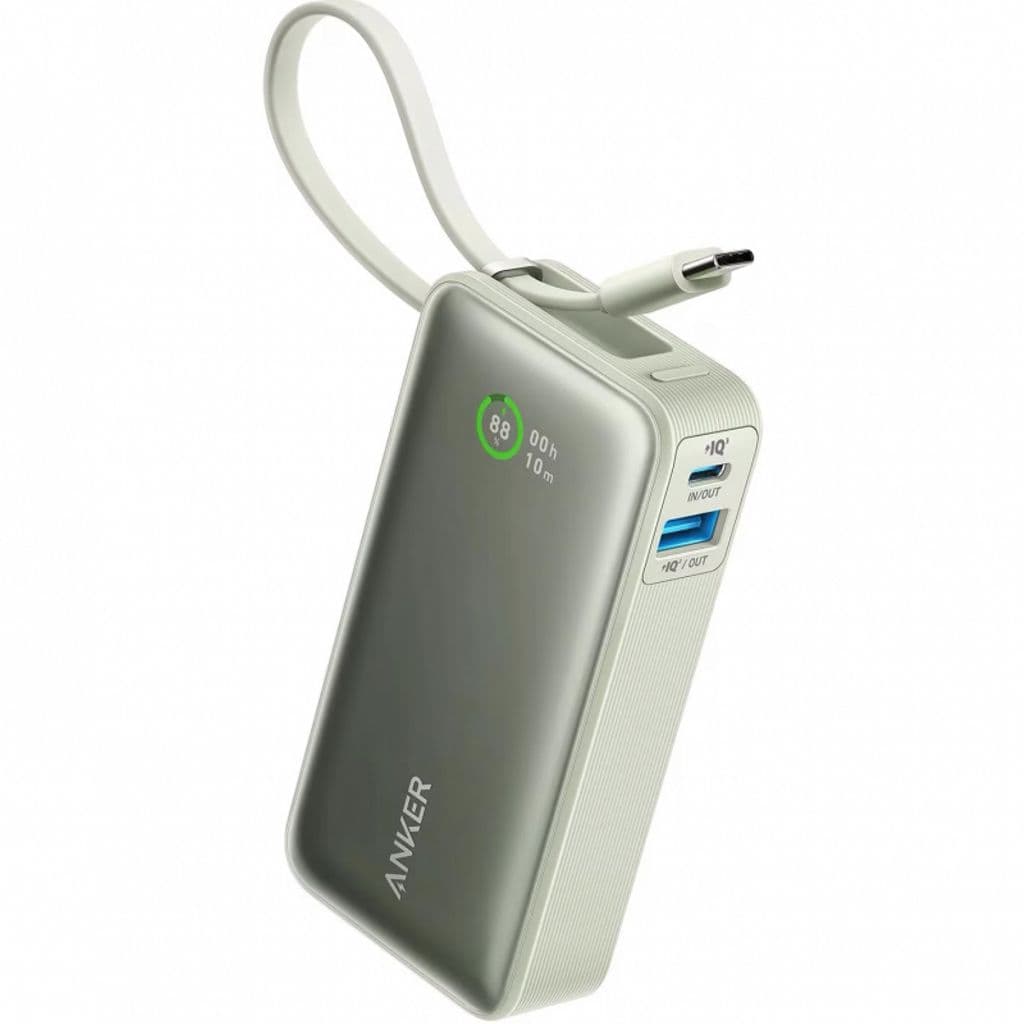 Anker Nano 10000 mAh magnetisk powerbank 30W – Grønn