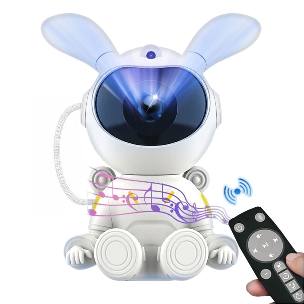 SiGN Star-projektorlampe med Bluetooth-høyttaler – Space Rabbit