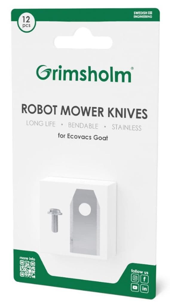 Knivsett med 12 kniver til Ecovacs Geit