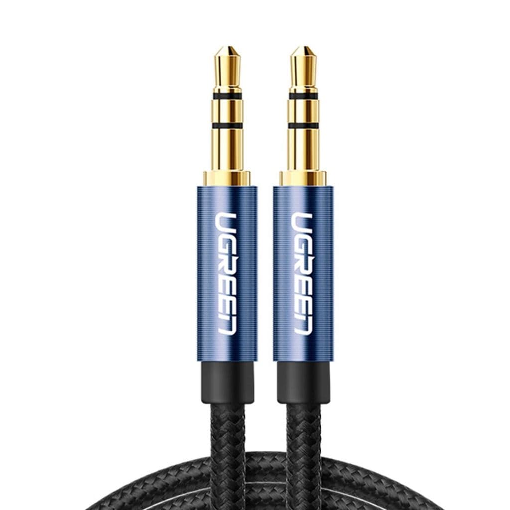 Ugreen AUX audio mini jack 3,5 mm hann til hann kabel, 3m - Blå