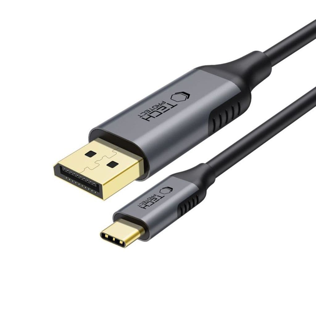 Tech-Protect UltraBoost USB-C til DisplayPort 1.4-kabel 8K/60Hz 180cm – svart