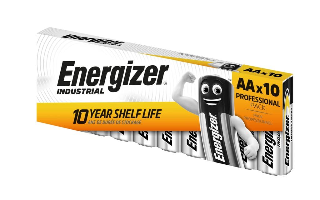 Energizer Industrial AA-batteri LR6 1,5V – 10-pakning