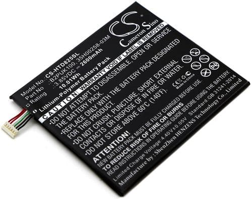 Batteri til HTC 2PUK00 etc