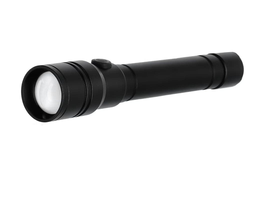 Asaklitt Oppladbar LED Lommelykt 100 lm IP44 Svart