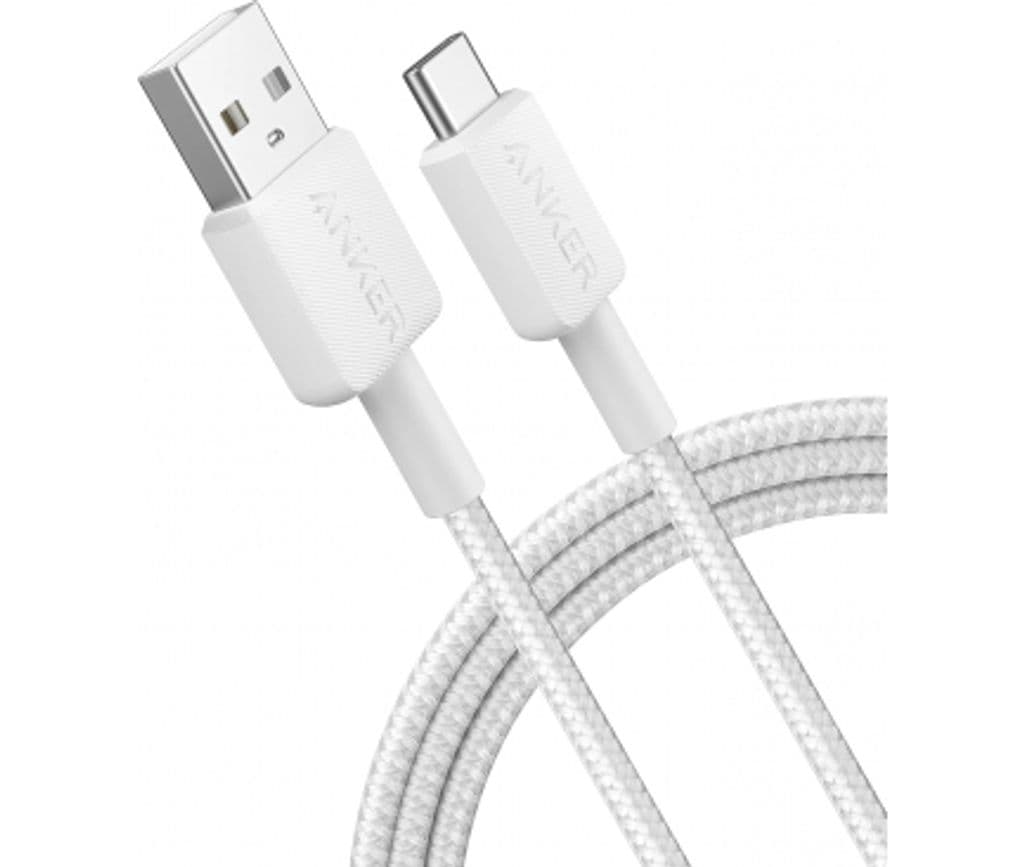 Anker 322 USB-A til USB-C-kabel 18W – hvit