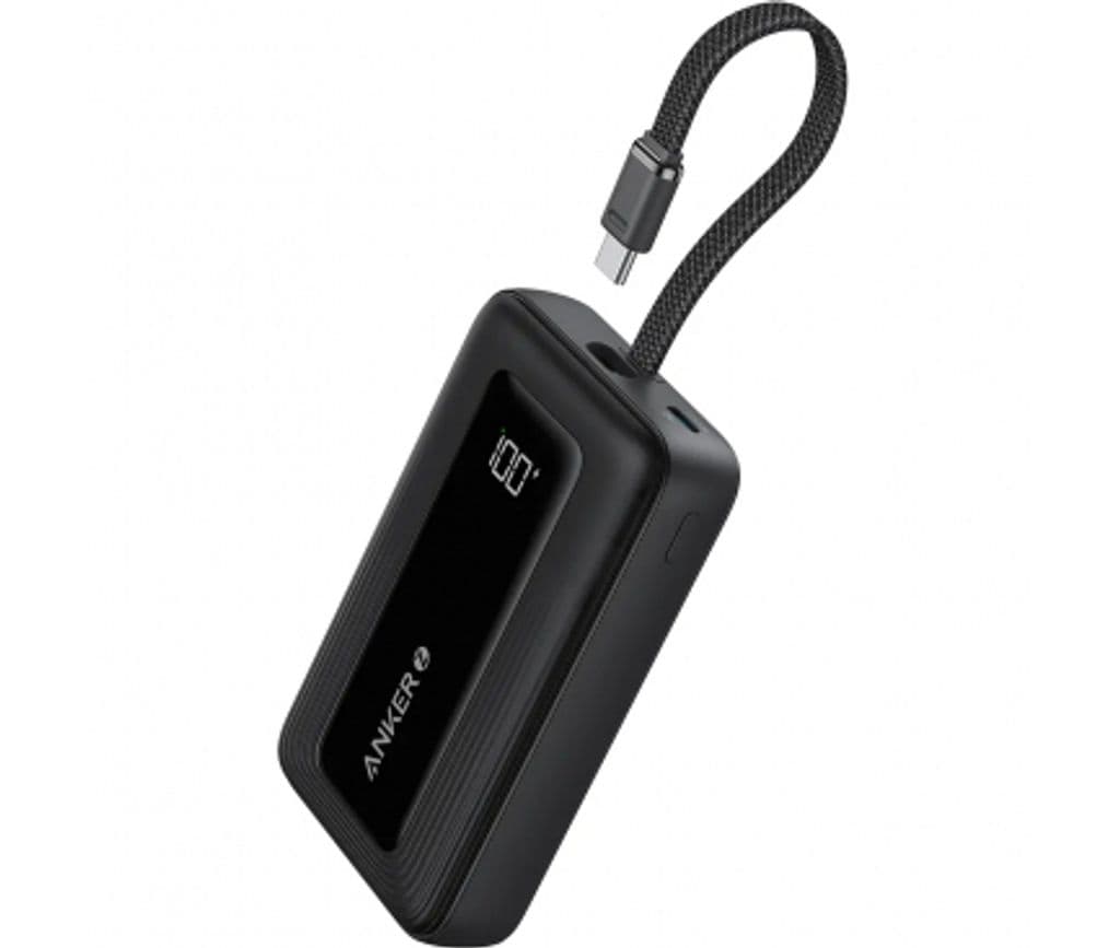 Anker Zolo Powerbank 10000mAh 30W QC+PD med USB-C-kabel - Svart