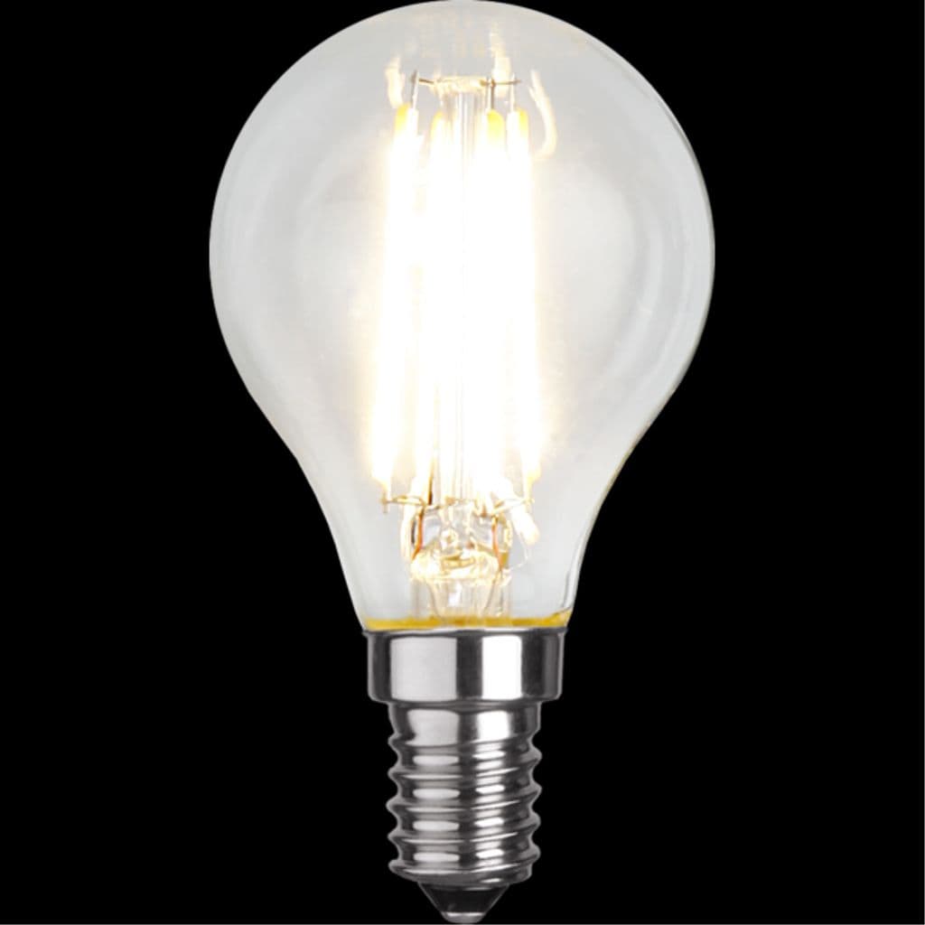 LED-lampe E14 P45 Klar