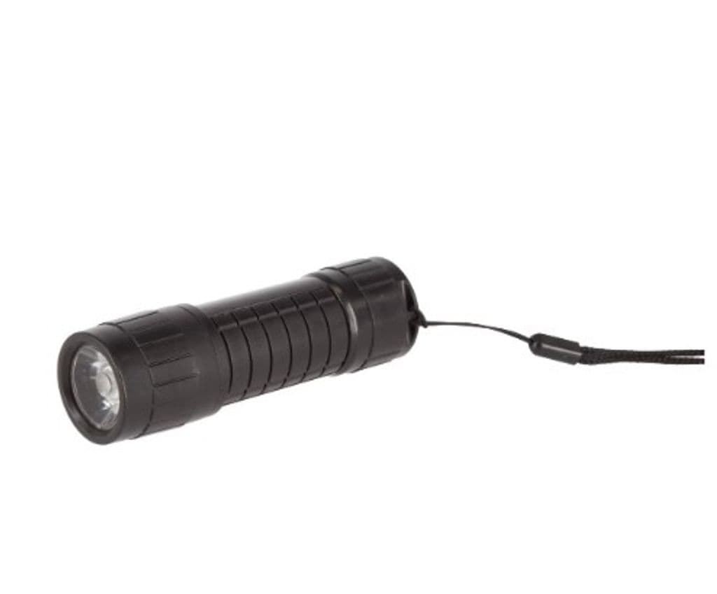 LED-lommelykt 75 lm 10 cm svart