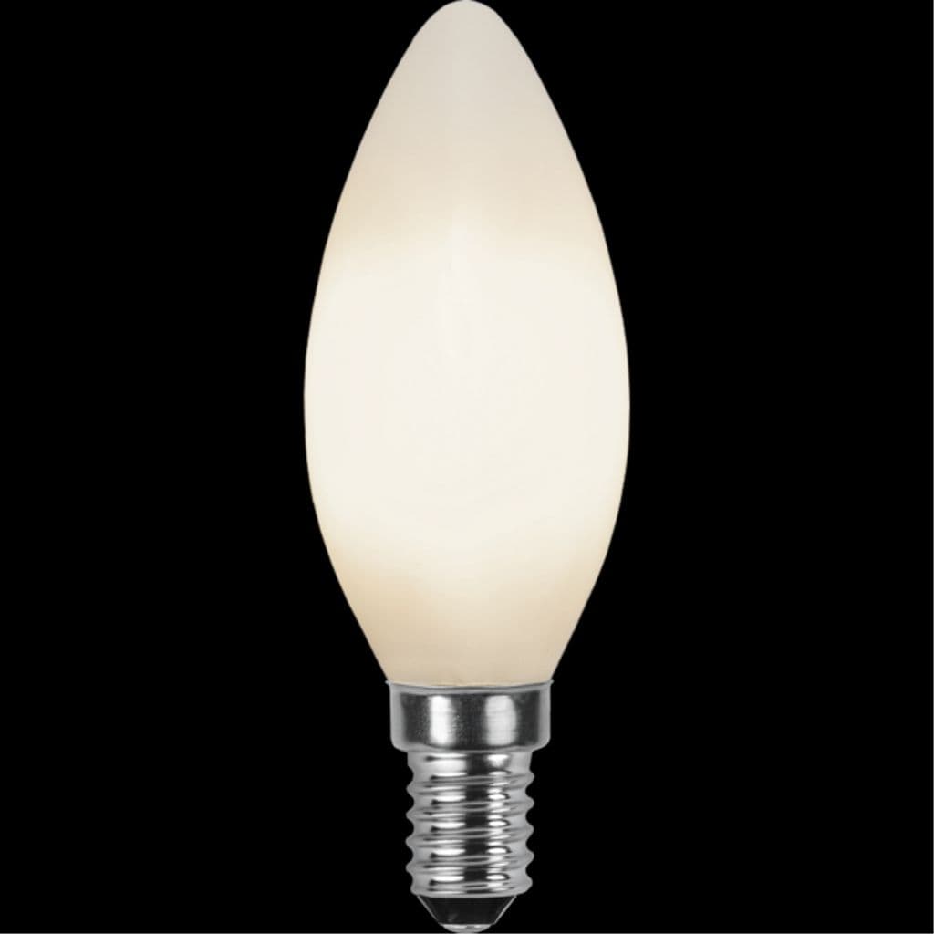 LED-lampe E14 C35 Ugjennomsiktig glødetråd RA90 150 lm