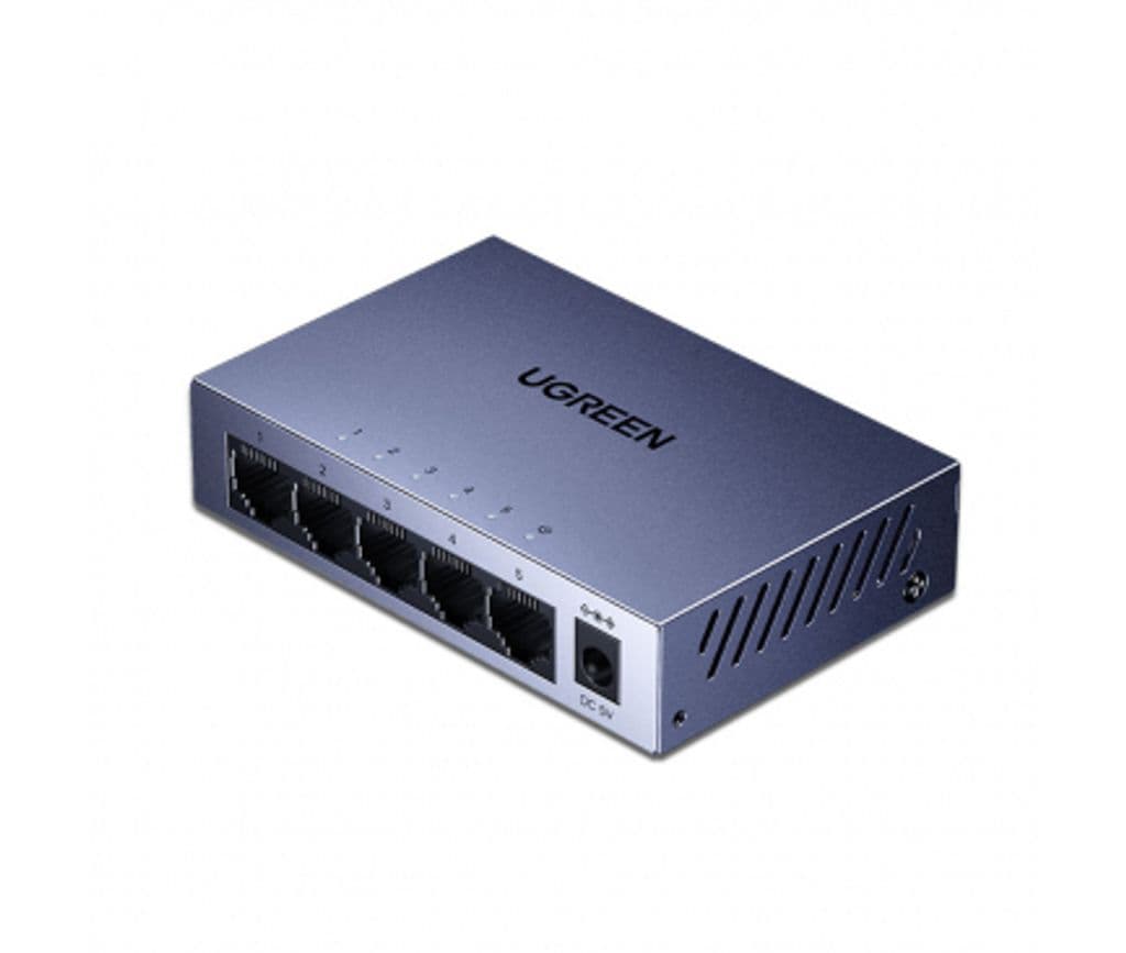 UGREEN CM933 ethernet-adapter 5x RJ45 - svart