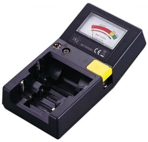 Batteritester for AA, AAA, C, D, 9V