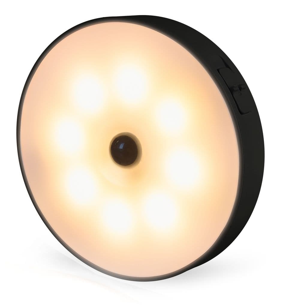 Brendz Elim Oppladbar Skaplampe 45lm med Bevegelsessensor Svart