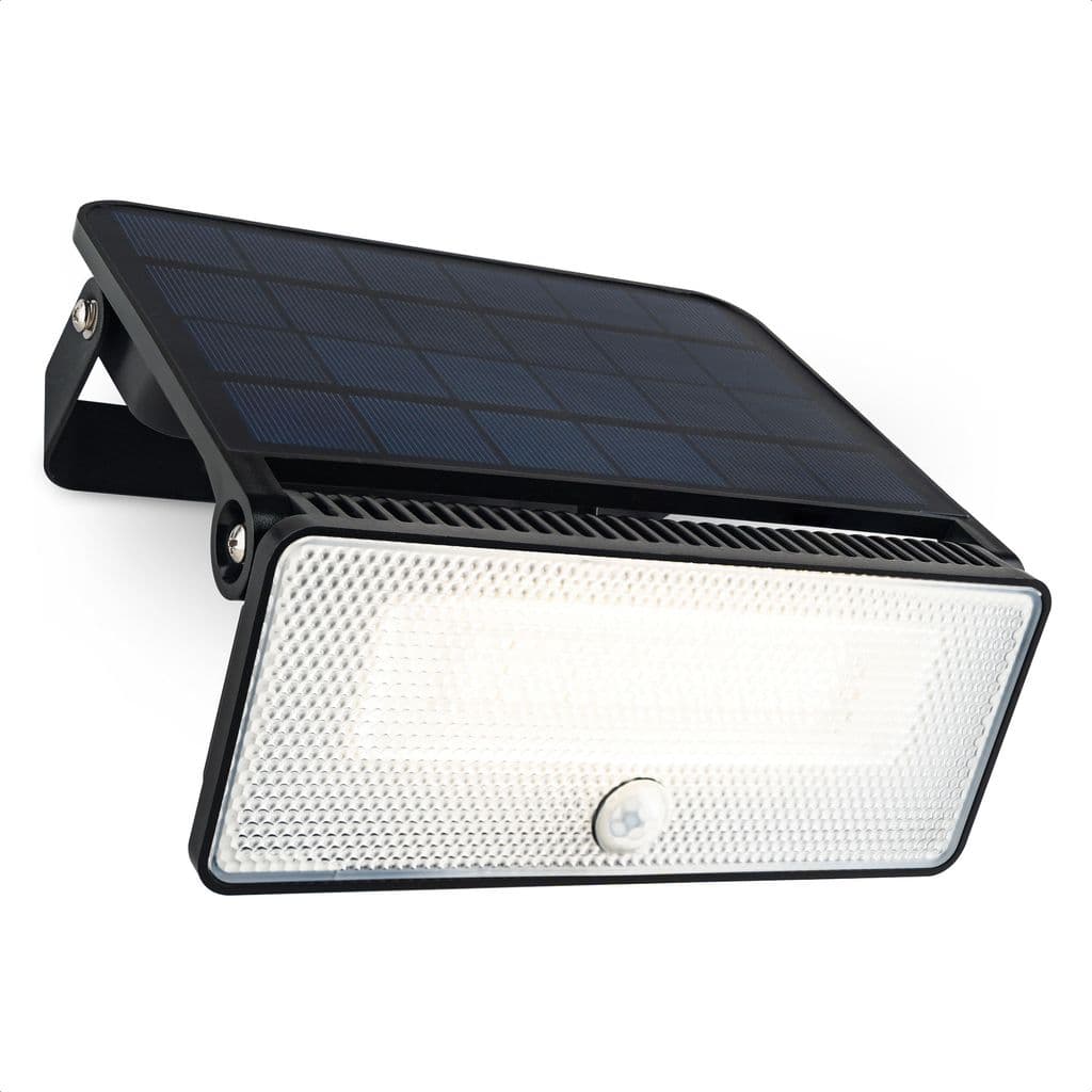 Brendz Paso Solcelledrevet LED-Lyskaster med Bevegelsessensor 1600lm IP54