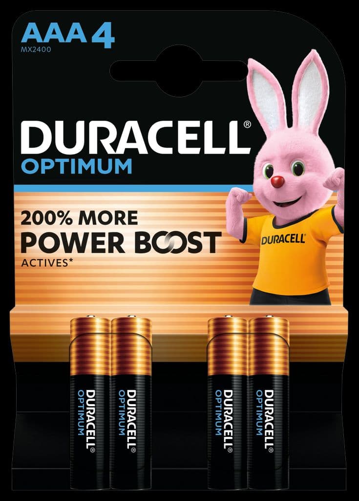 Duracell Optimum AAA-batteri MN2400/LR03 4-pakning