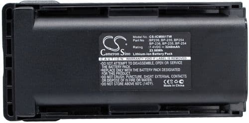 Batteri til Icom IC-F70 etc