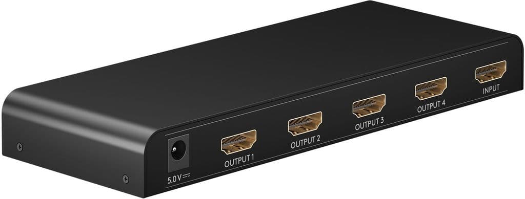 Goobay 1 til 4 HDMI-splitter - Svart