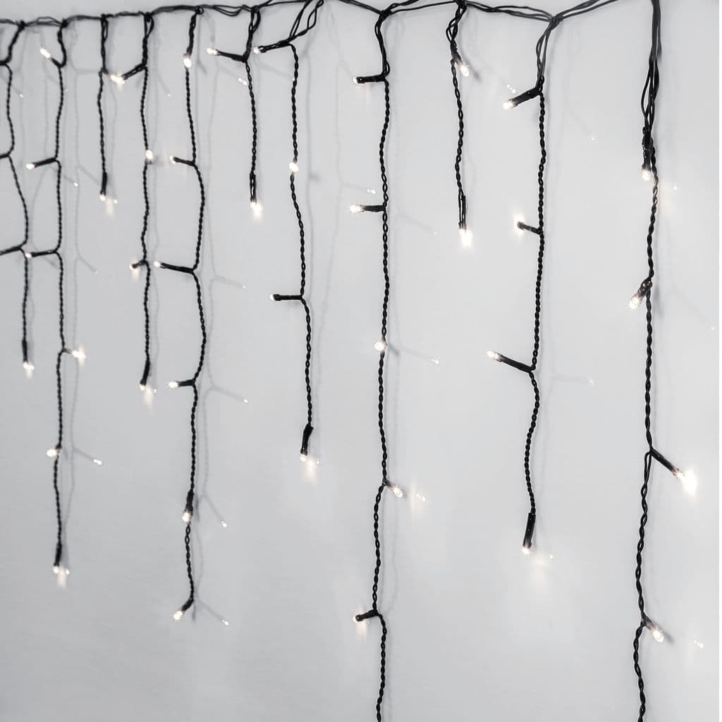 Istapp-lyskjede Crispy Ice White 12 meter, 480 LED