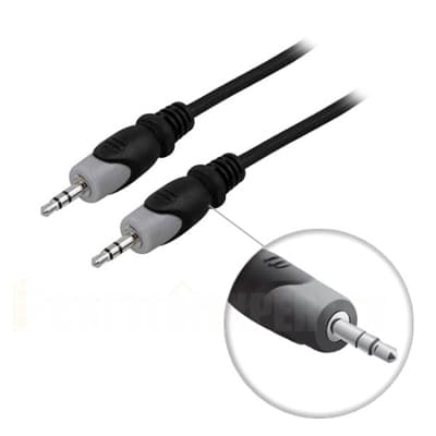 Lydkabel, 3,5 mm jack - jack, 5m