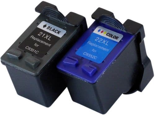 21 / 22 Blekkpatron MultiPack sort/farge for HP