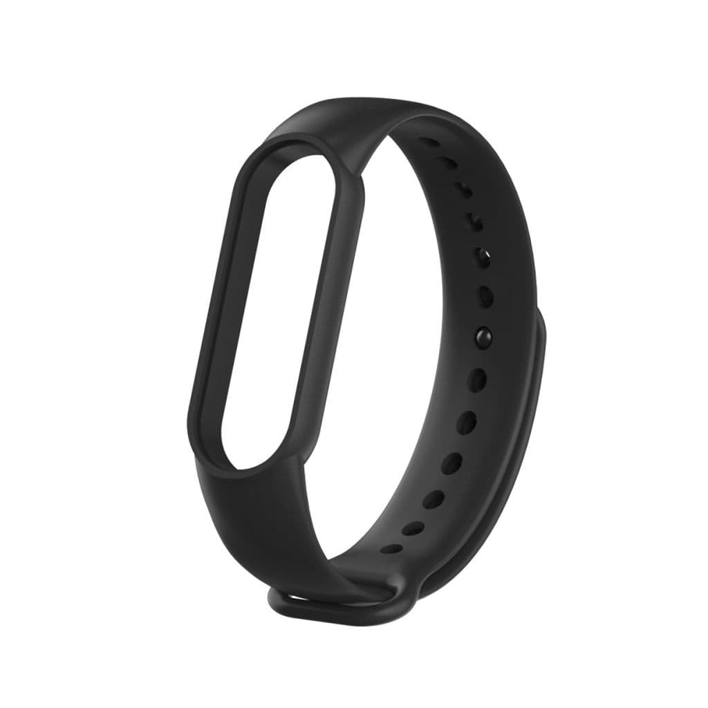 Xiaomi Mi Band 5/6/7 silikonreim - Svart