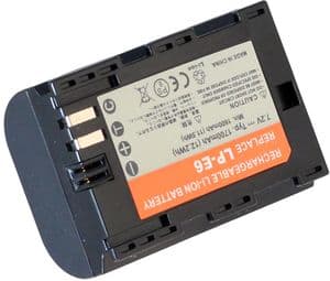Batteri til LP-E6 erstatningsbatteri