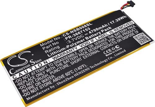 Batteri til Nabi DMTAB-NV08B etc