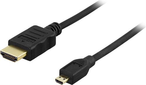 HDMI Type A ha - HDMI Micro ha / HDMI høyhastighets / 4K / Ultra HD 60Hz / 1m
