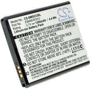 Batteri til Samsung GT-S5570 / Galaxy S Wifi 4.0 / Dart etc. erstatningsbatteri