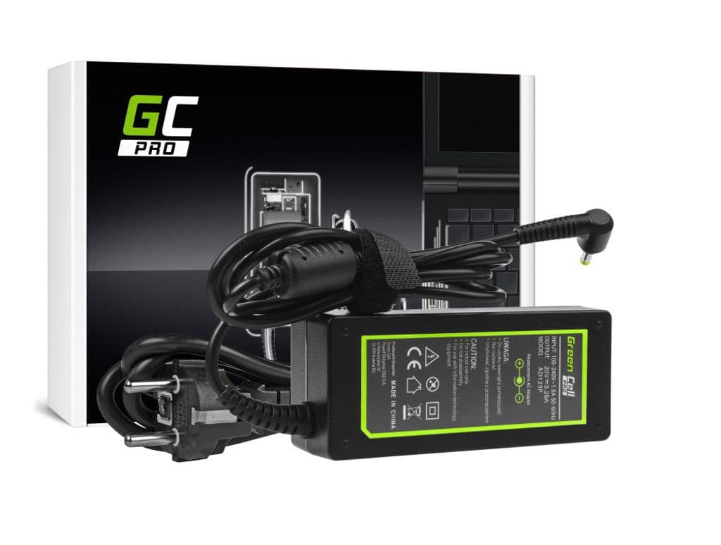 Green Cell PRO lader/strømadapter 20V 3.25A 65W for Lenovo IdeaPad 3, IdeaPad 5, osv.