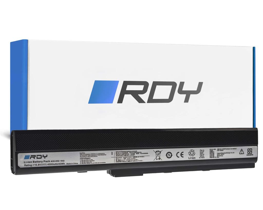 RDY-batteri A32-K52 for Asus A52 A52F A52N K42 K52 K52D K52F K52J