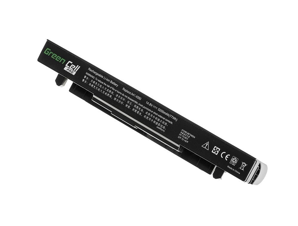 Green Cell-batteri til Asus A450 A550 R510 X550 osv., 14,4 V 5200 mAh