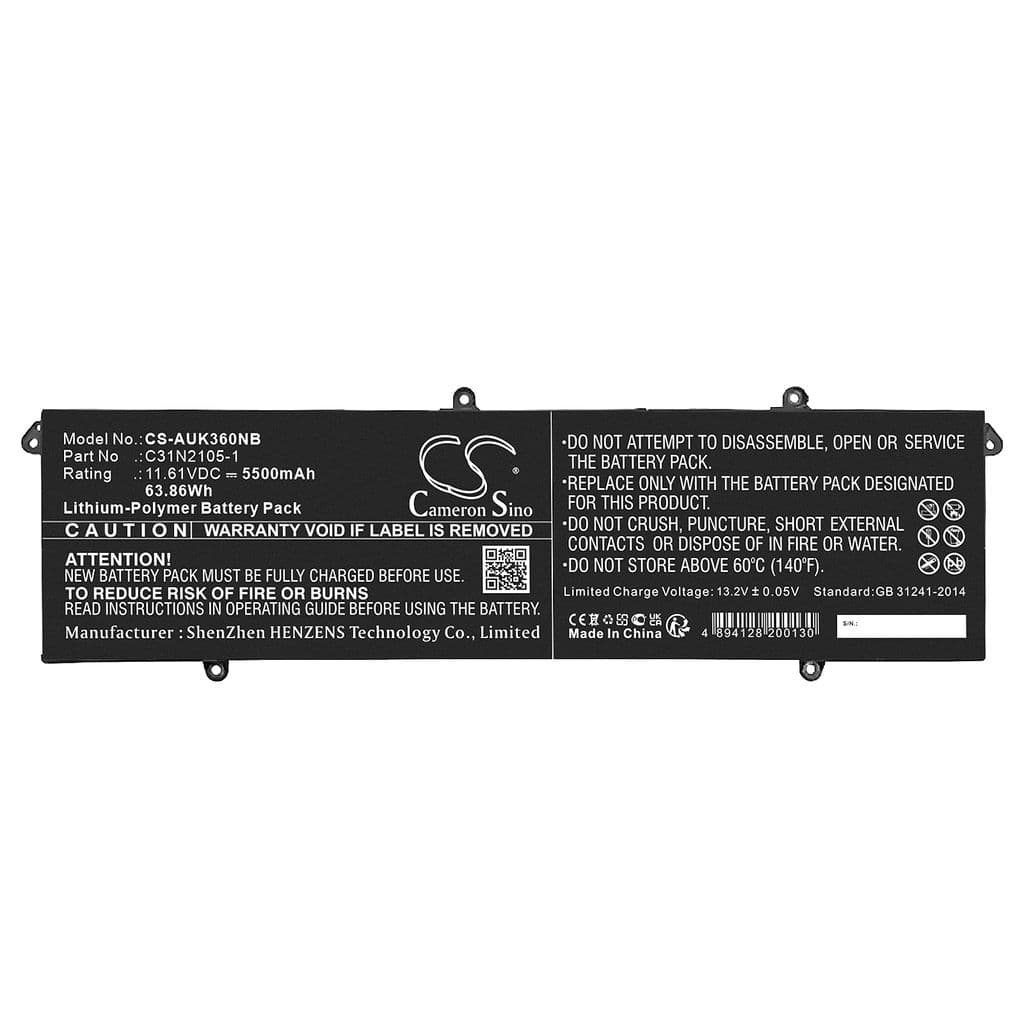 Batteri til Asus K3605VU etc