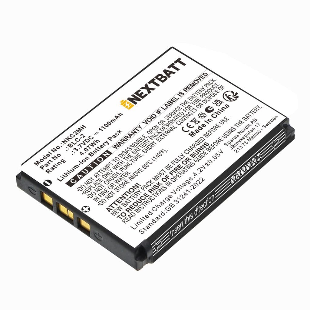 Batteri til BLC-2 erstatningsbatteri