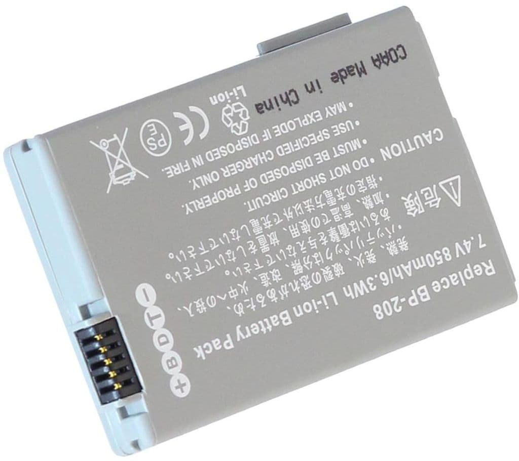Batteri til BP-208 erstatningsbatteri