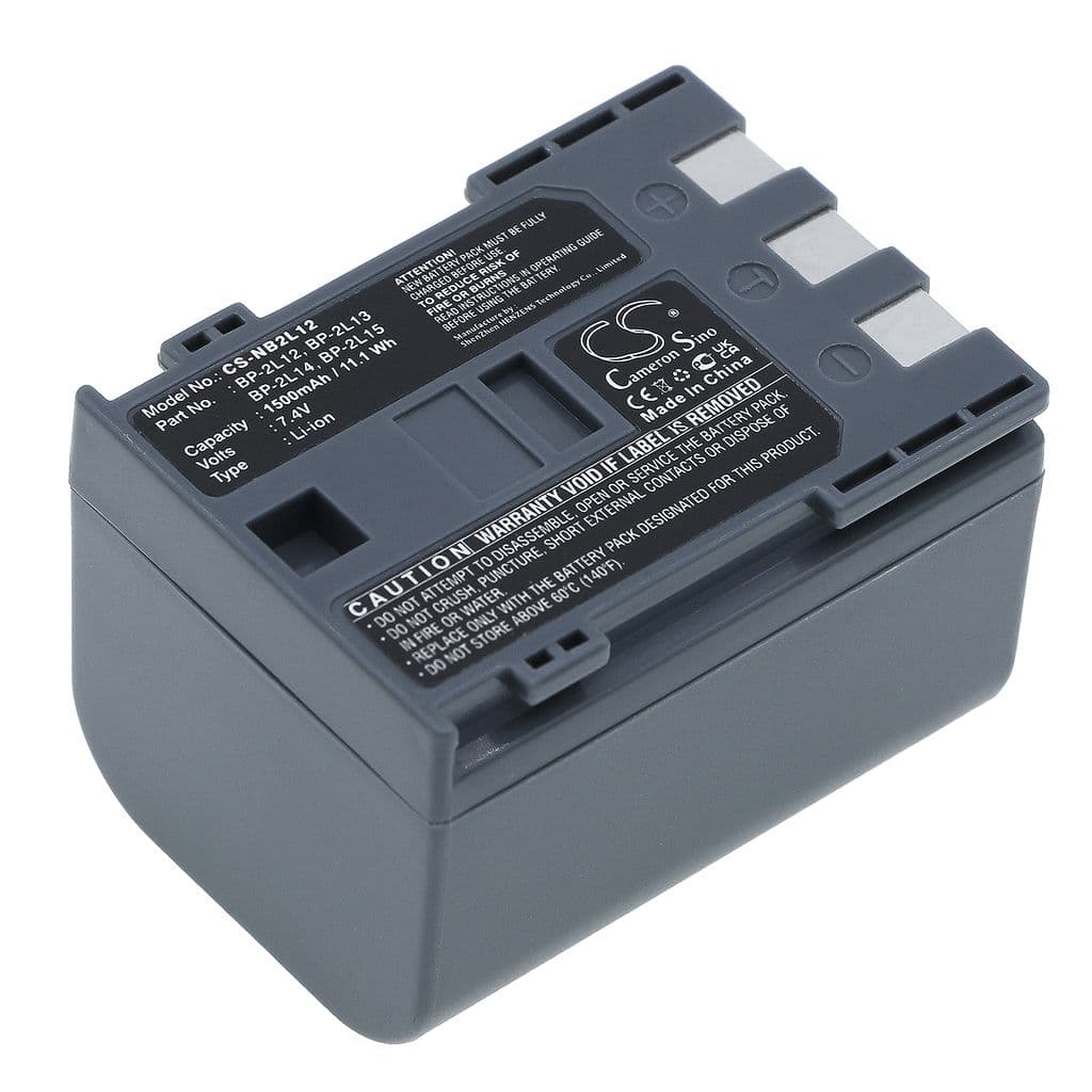 Batteri til BP-2L12/NB-2L12 erstatningsbatteri