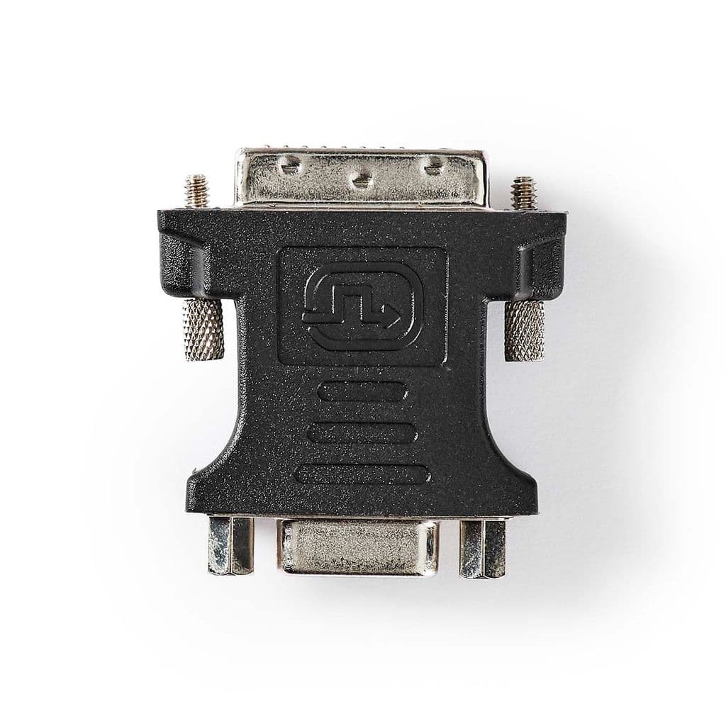 DVI-adapter DVI-I 24+5-pins hann til VGA hunn 15p
