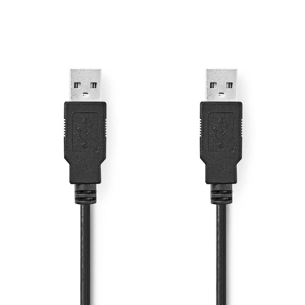 Nedis USB-A-kabel hann til hann, 480 Mbps, 3m
