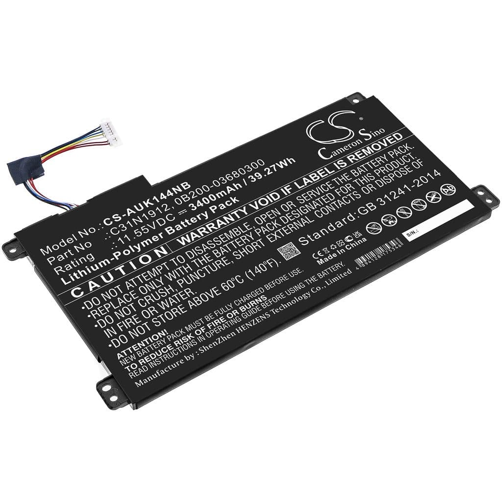 Batteri til Asus VivoBook 14 E410MA-EK007TS osv.