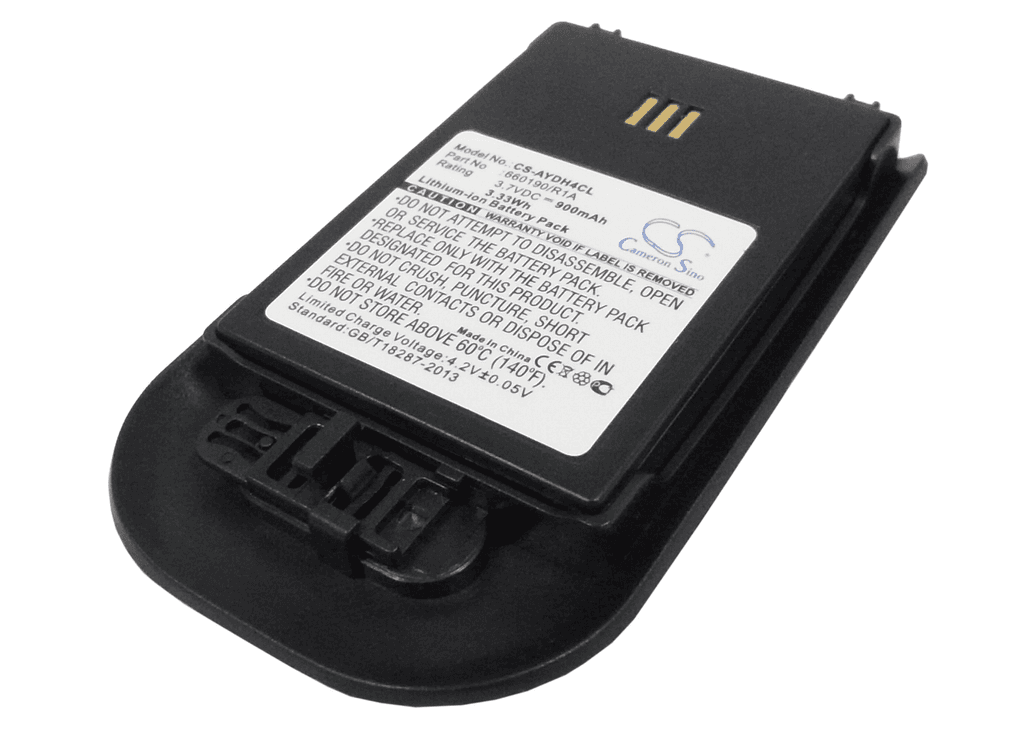 Batteri til Batteri til Ascom 660190, 9d62 etc. 900mAh, 3.7V