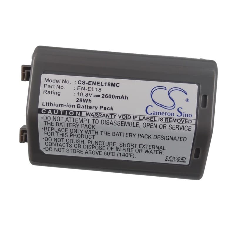Batteri til EN-EL18 erstatningsbatteri