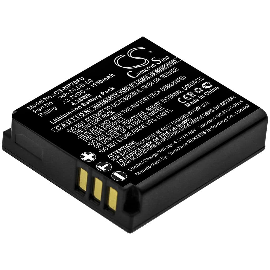 Batteri til CGA-S005 erstatningsbatteri